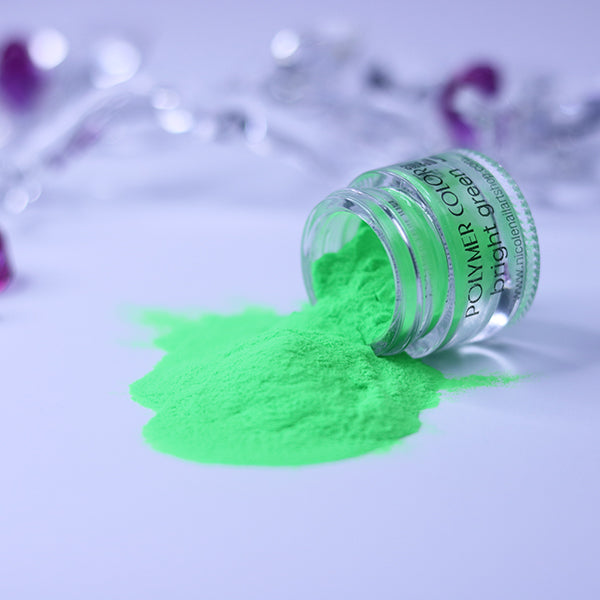 Pudra Acrilica Color Bright Green / 5 g